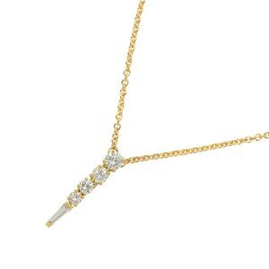 TIFFANY Co.Diamond Necklace 18K Yellow Gold 750 90240597